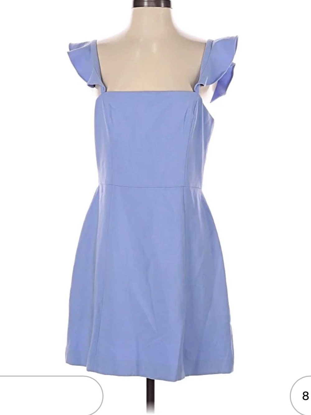 Size 8 French Connection Periwinkle Blue Mini Dress